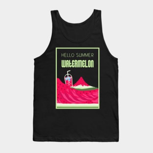 Hello Summer Watermelon Color 6 Tank Top